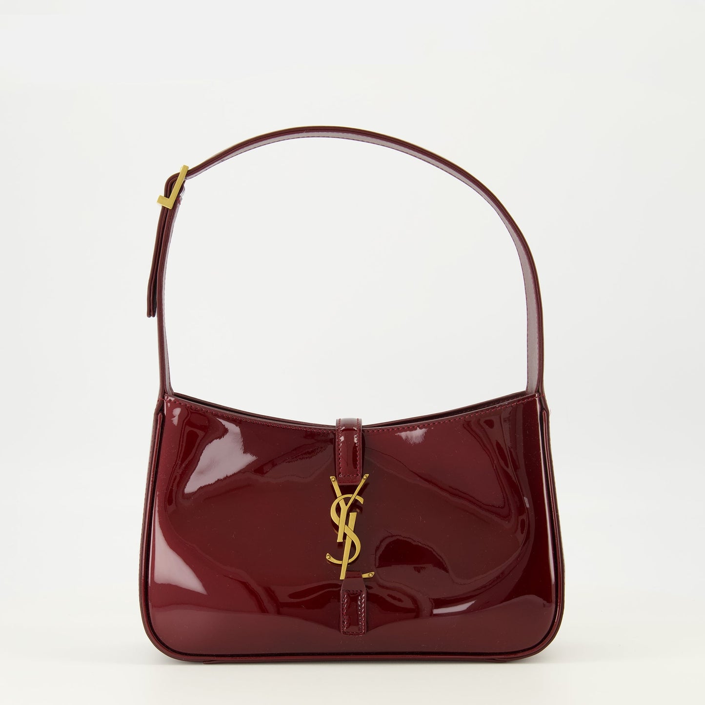 5 à 7 Bag in Glossy Burgundy Leather