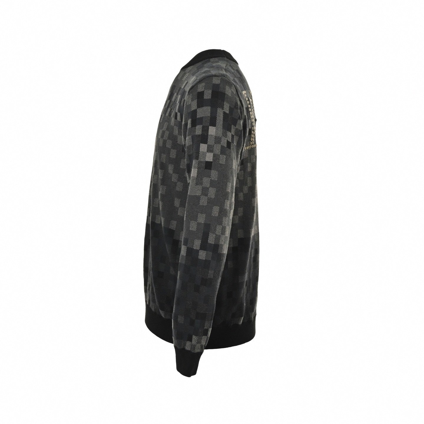 Pixelated Damier Gradient Crewneck