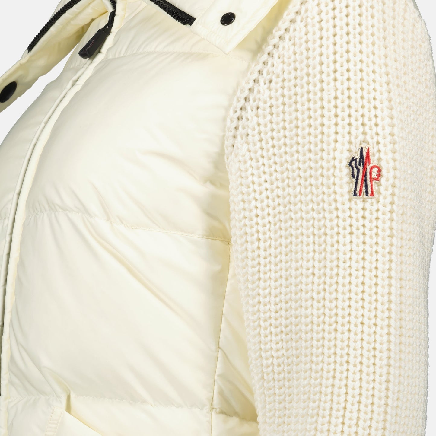 White Wool Zip Cardigan