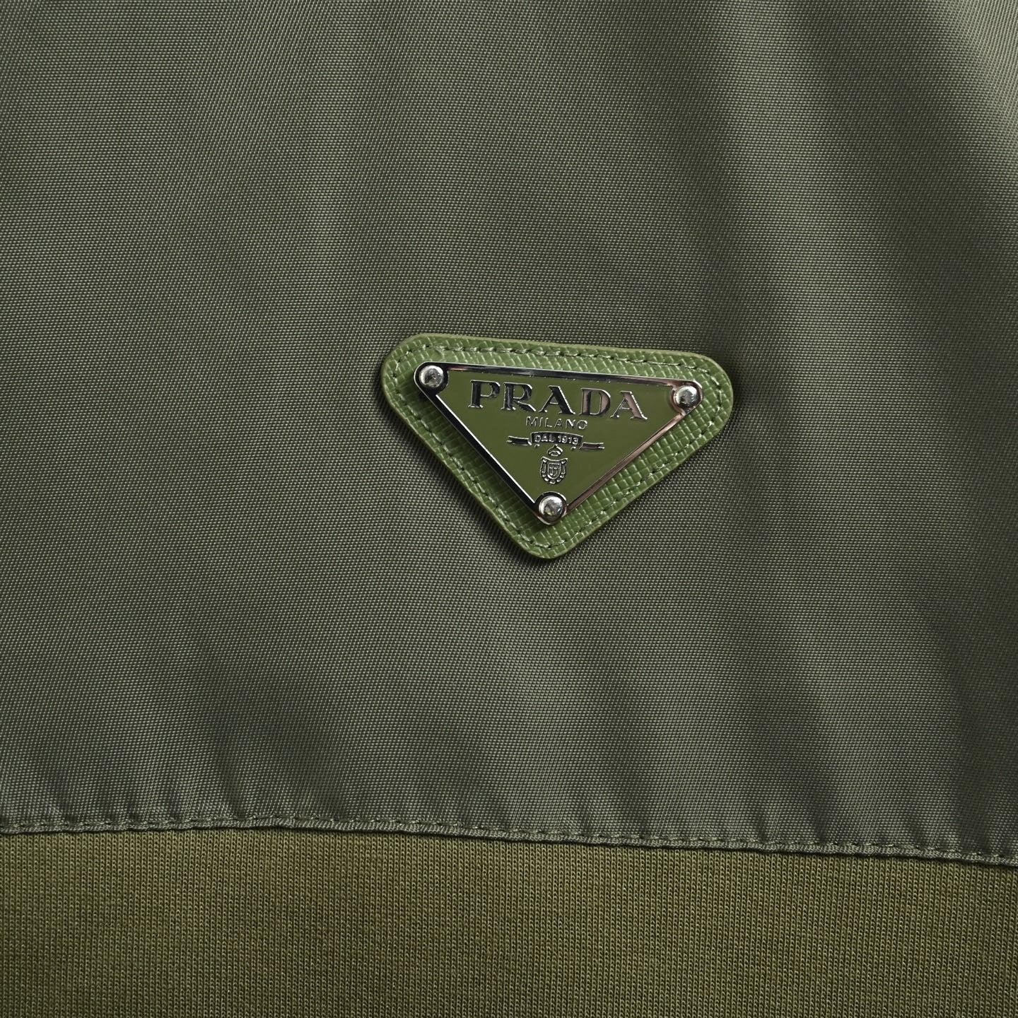 Re-Nylon and Cotton Half-Zip Sweatshirt