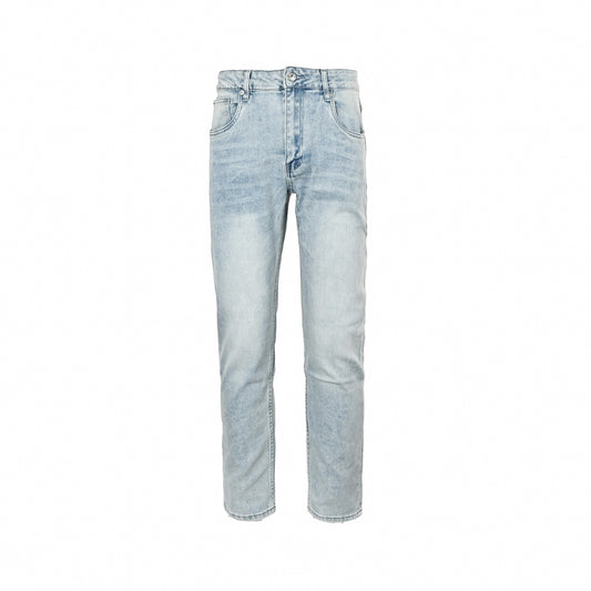 Icy Blue Inverted Logo Denim