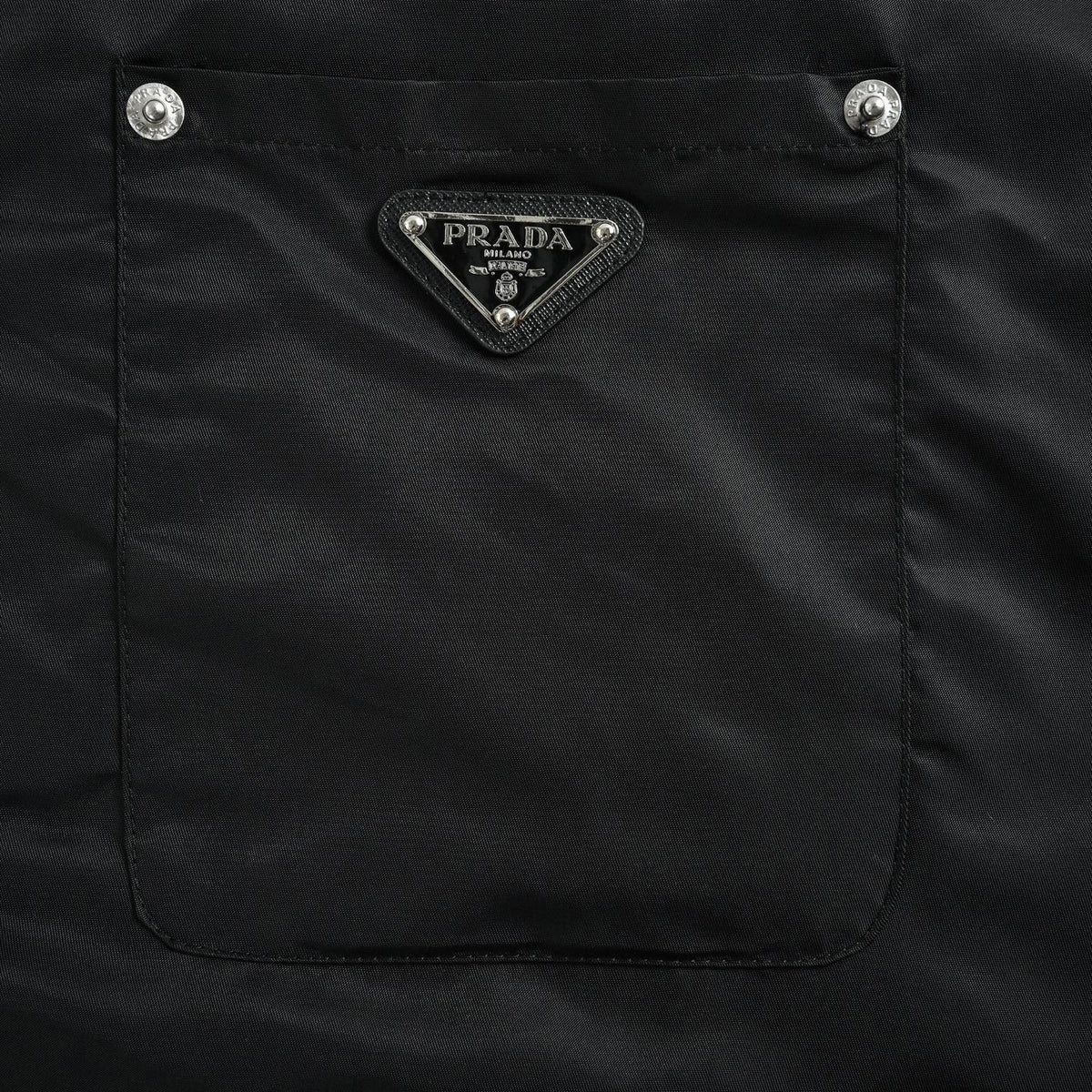 Corduroy Collar Re-Nylon Overshirt Jacket in Jet Black