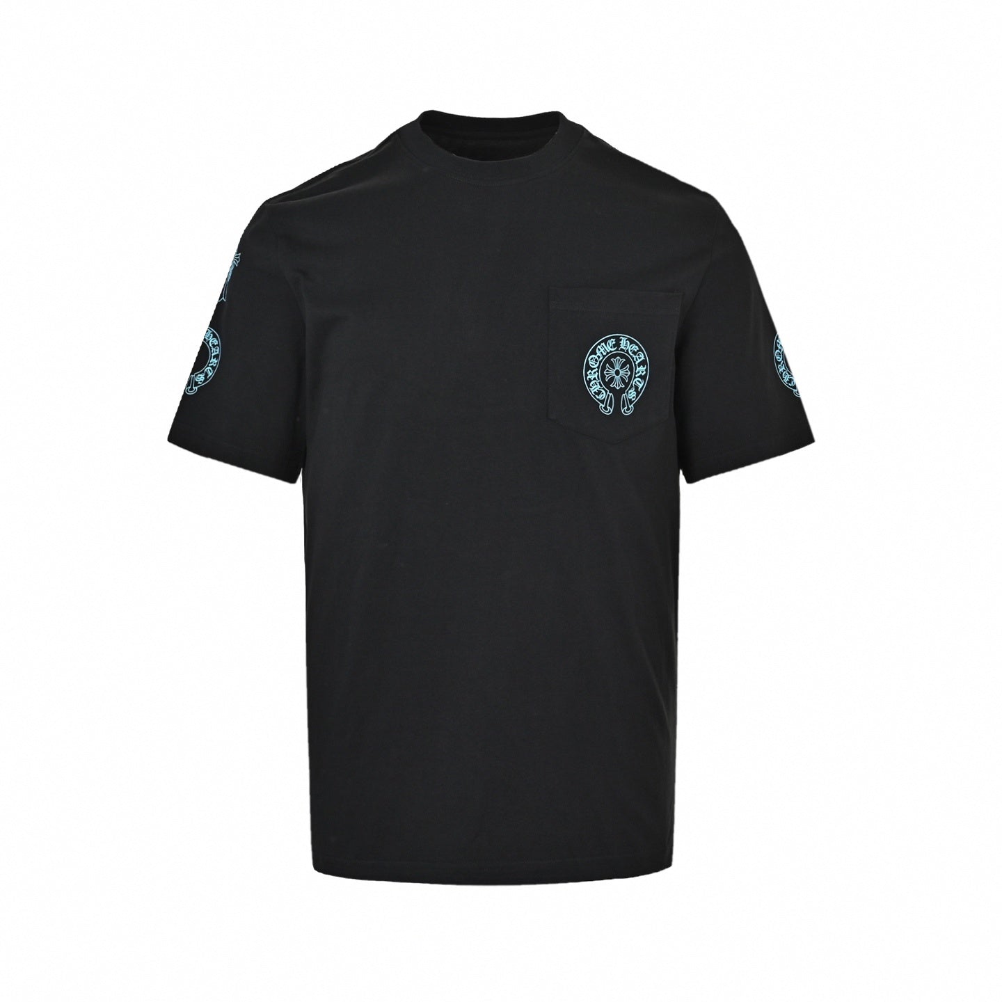 Triple Cross Logo Pocket T-Shirt | Black