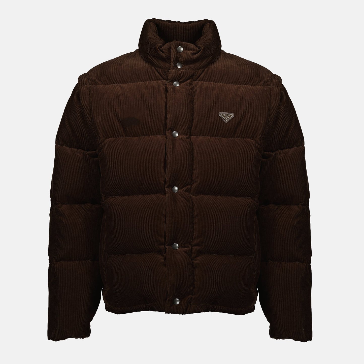 Brown Corduroy Puffer Jacket