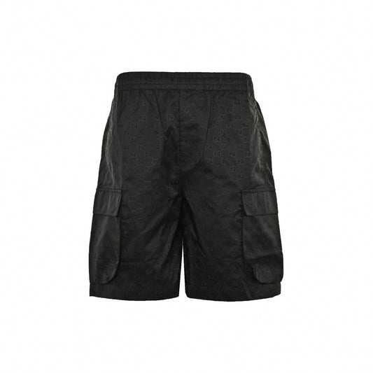 GG Monogram Nylon Cargo Shorts