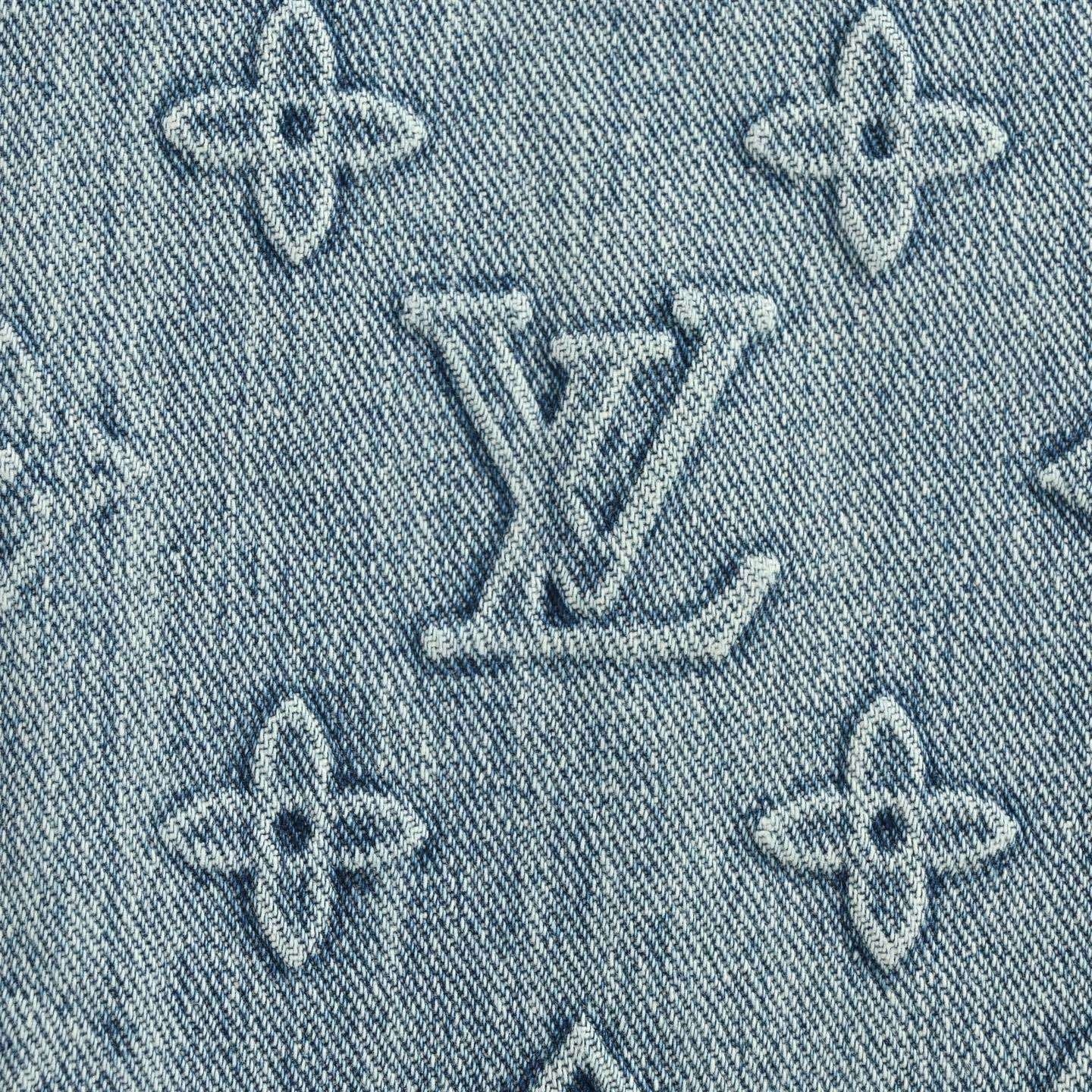 Monogram Denim Short-Sleeved Shirt