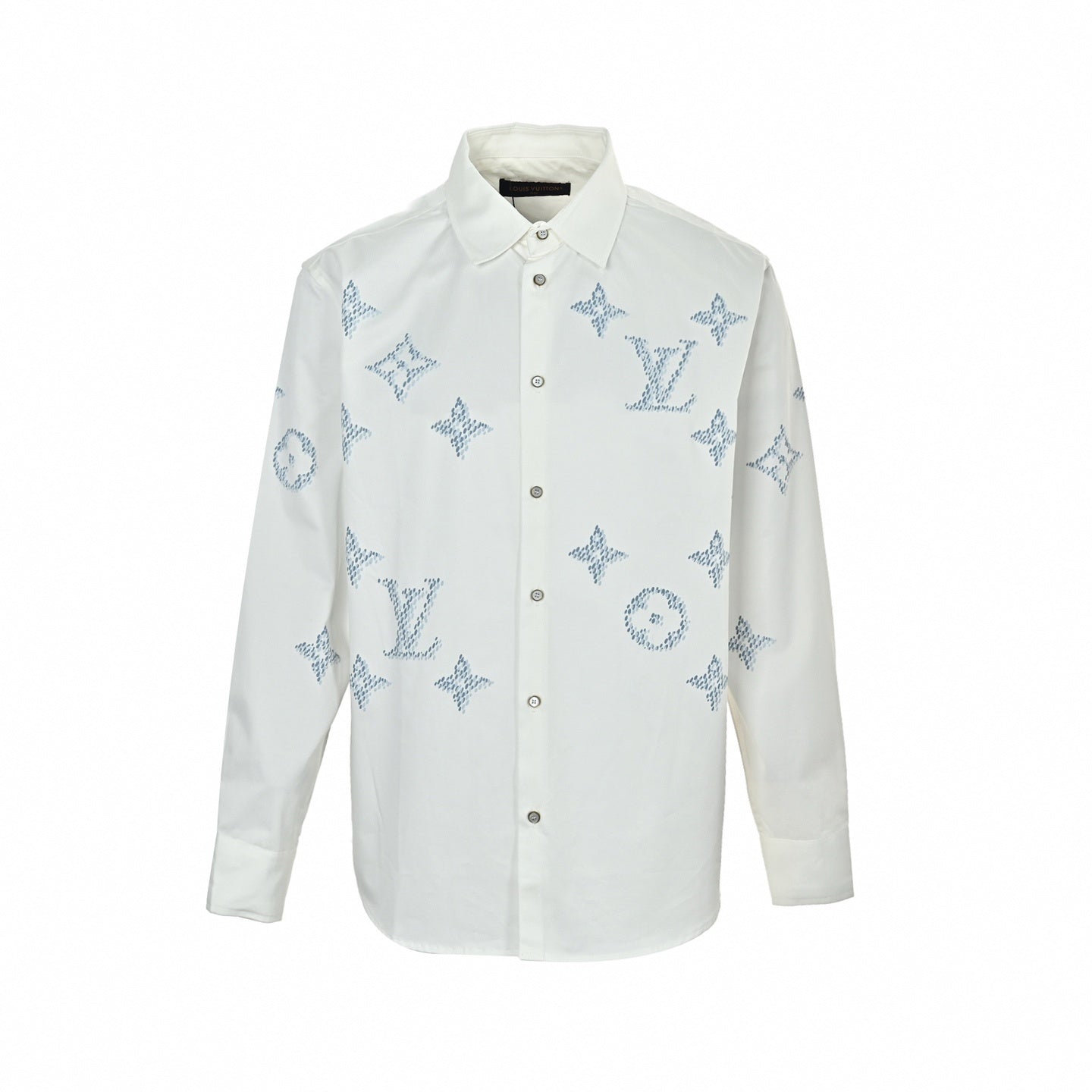 Scattered Pointillism Monogram Button-Down