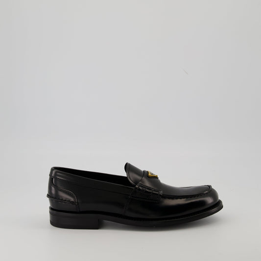 Brushed Leather Loafers