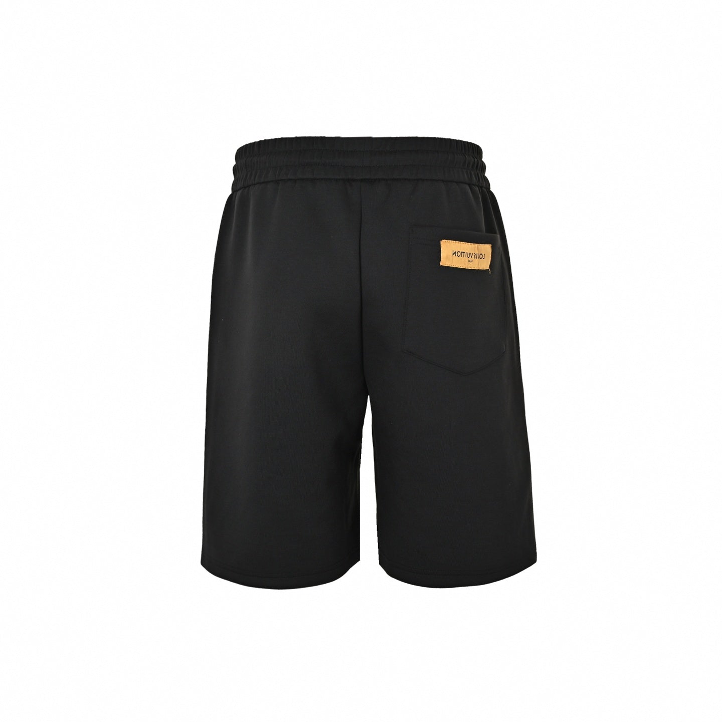 Tonal Embroidered Monogram Shorts | Black
