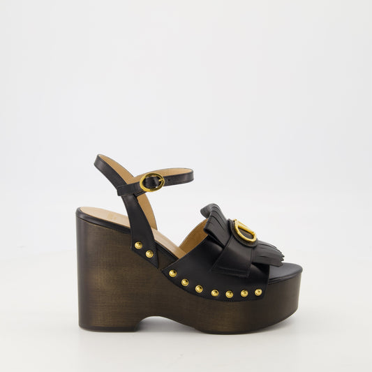 VLogo Wedge Sandals