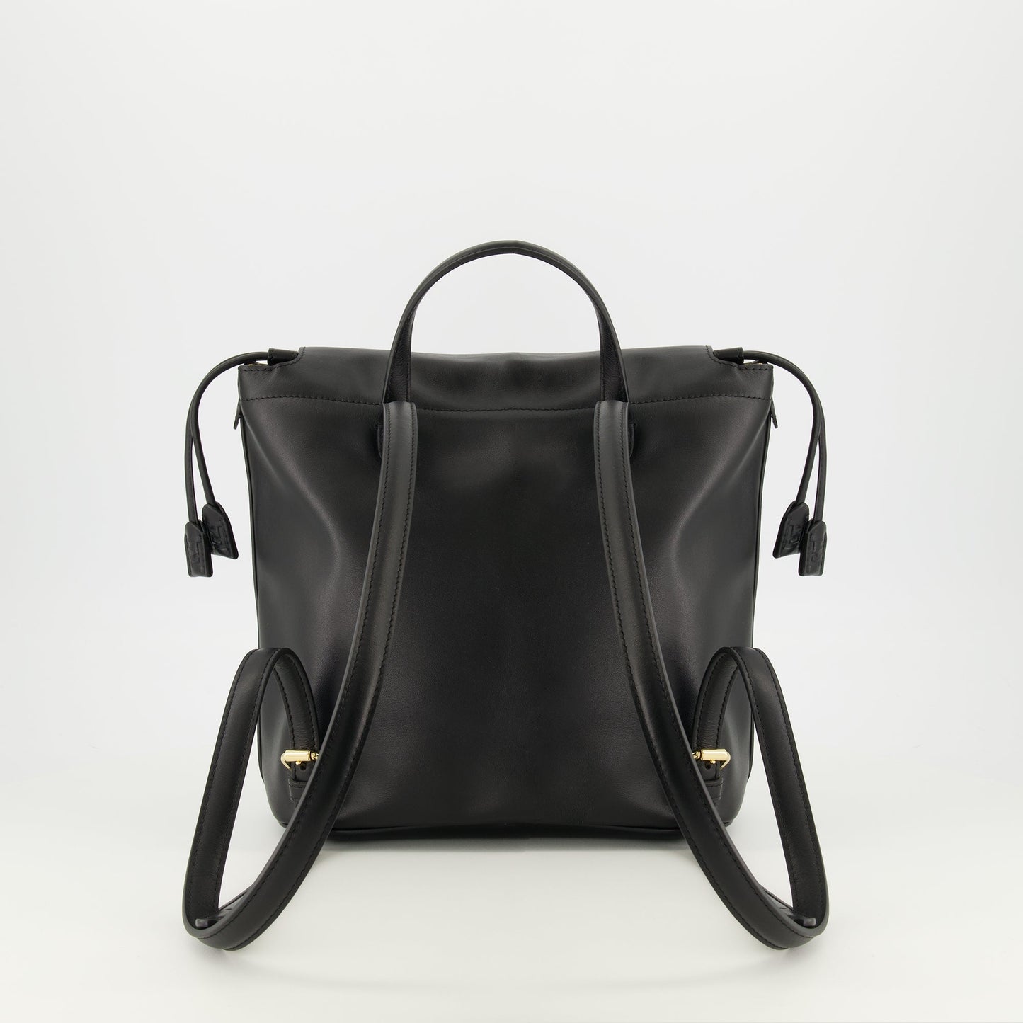 Black Leather Backpack