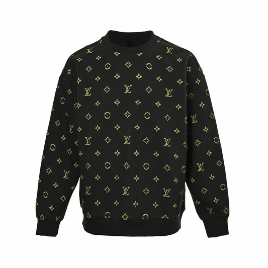 Textured Monogram Crewneck Sweatshirt
