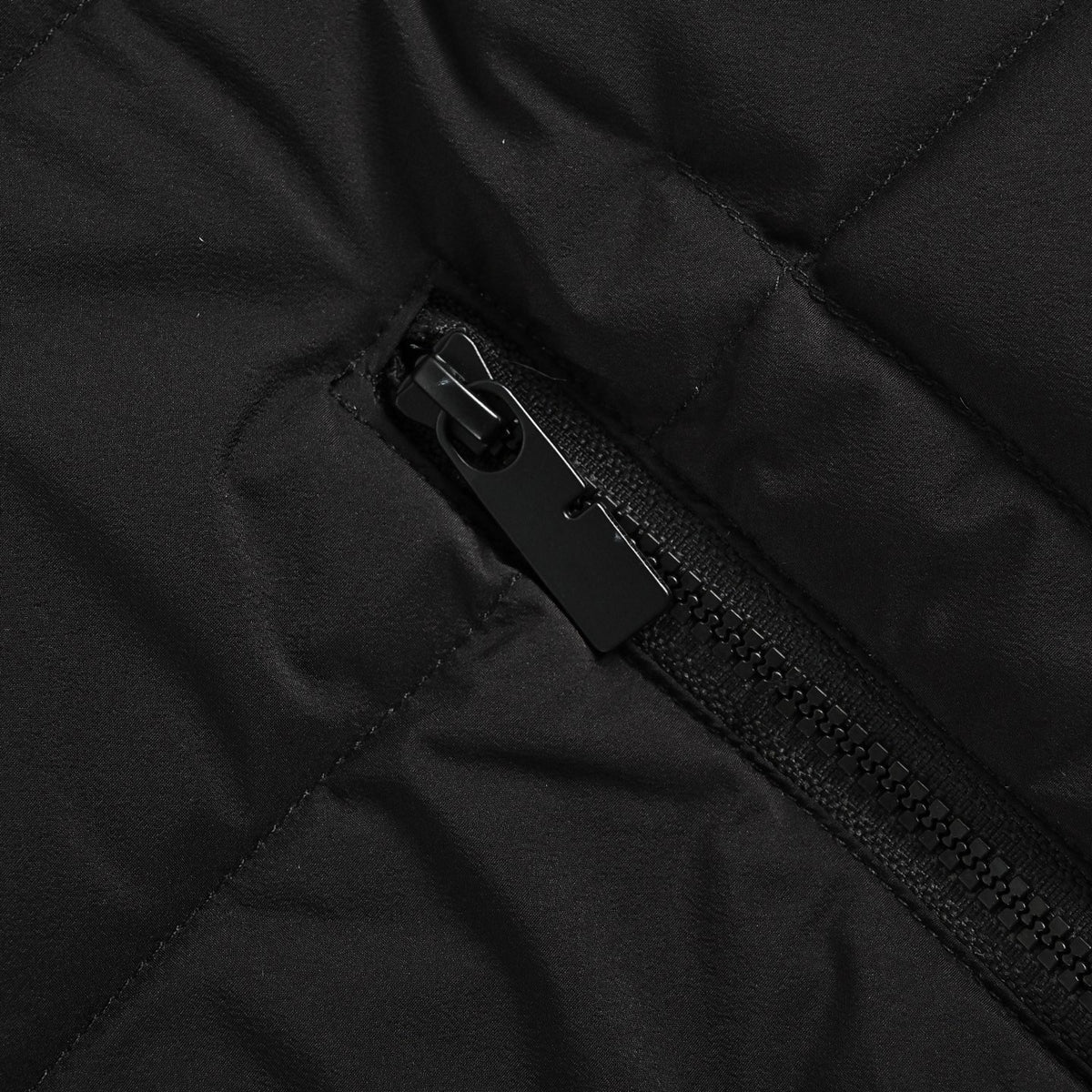 Hybrid Knit & Quilted Down Cardigan Jacket in Charcoal & Black