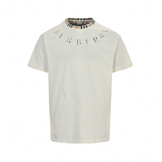 Arched Check Logo T-Shirt - White