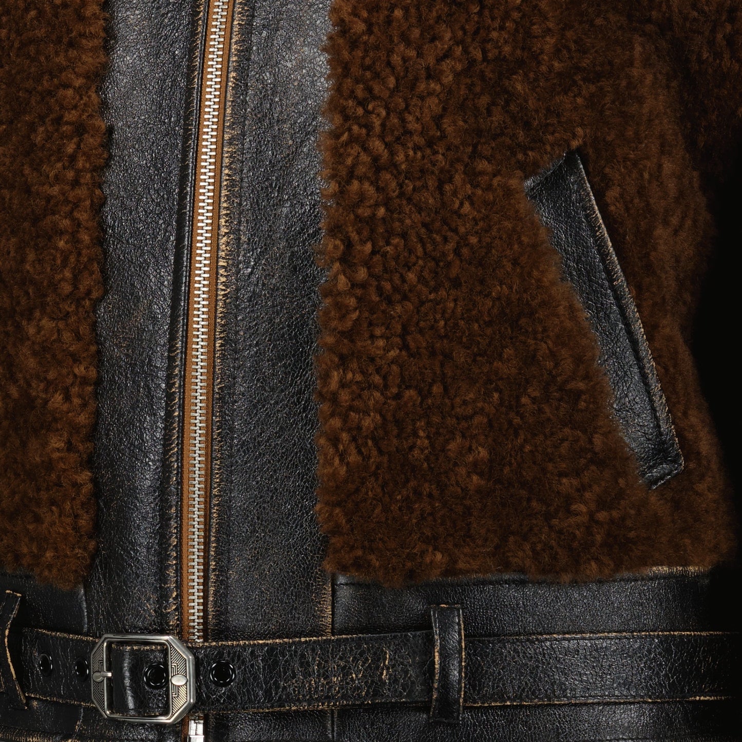 Leather and Wool Jacket