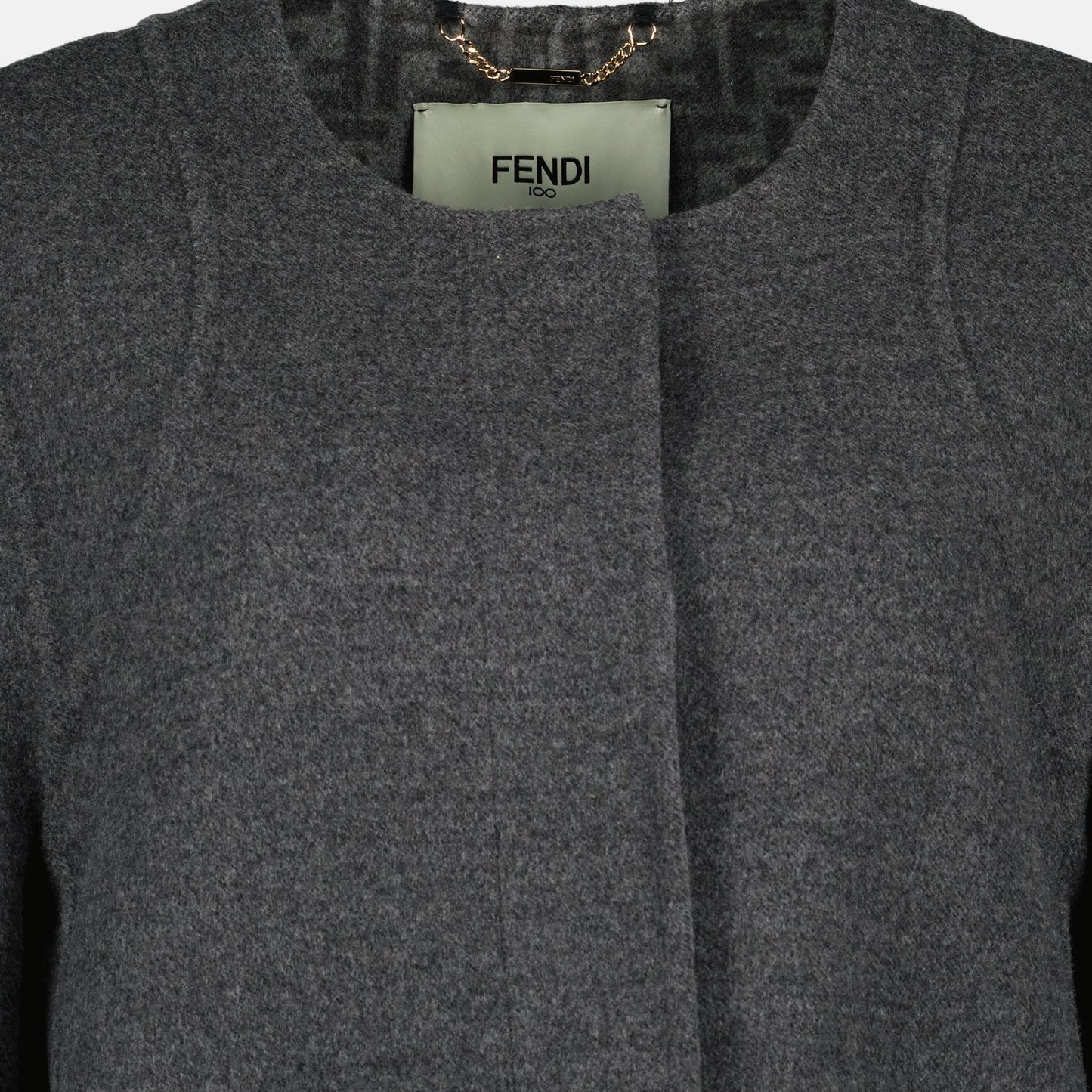 FF Wool Coat in Gray