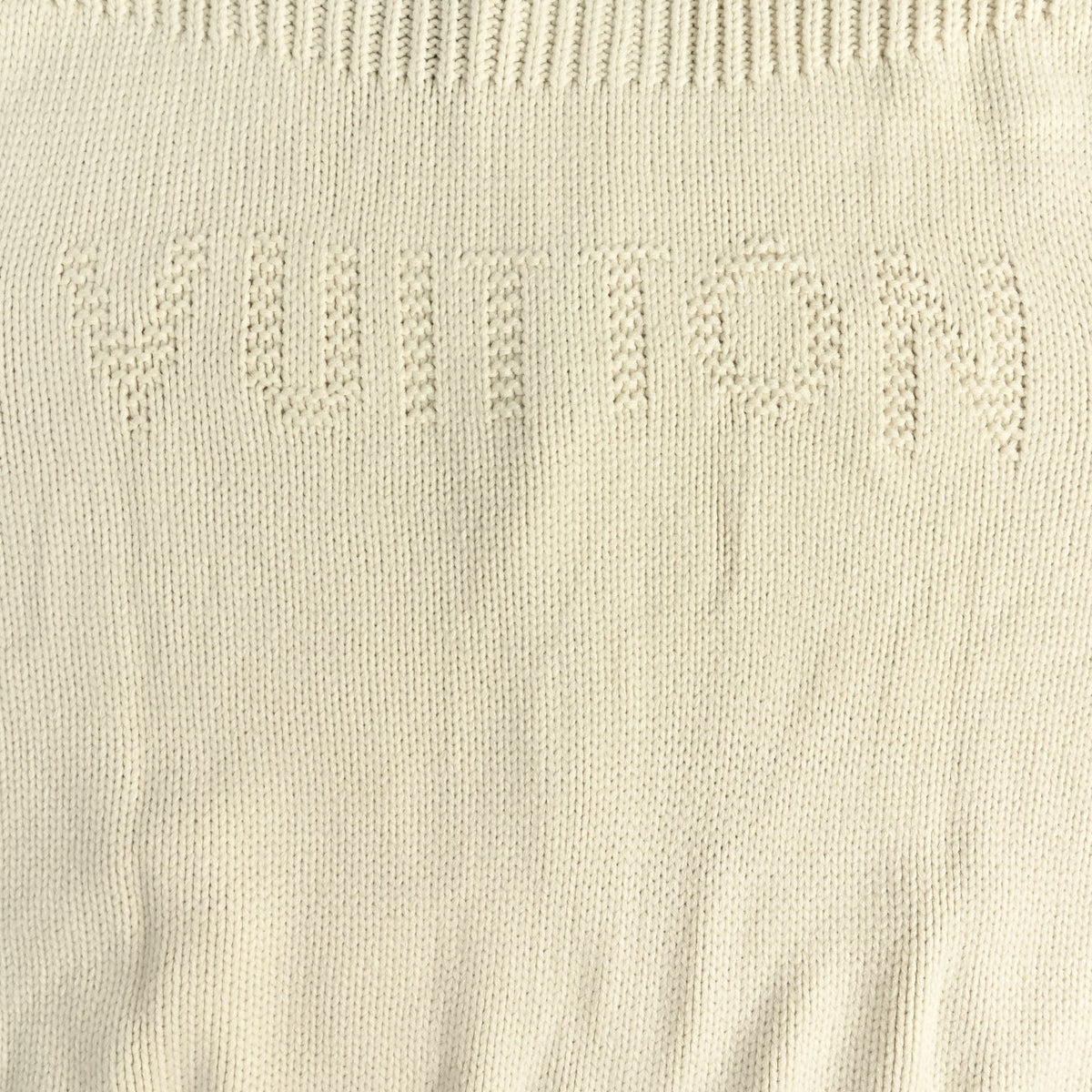 Damier-Trim Pearl-Zip Knit Cardigan