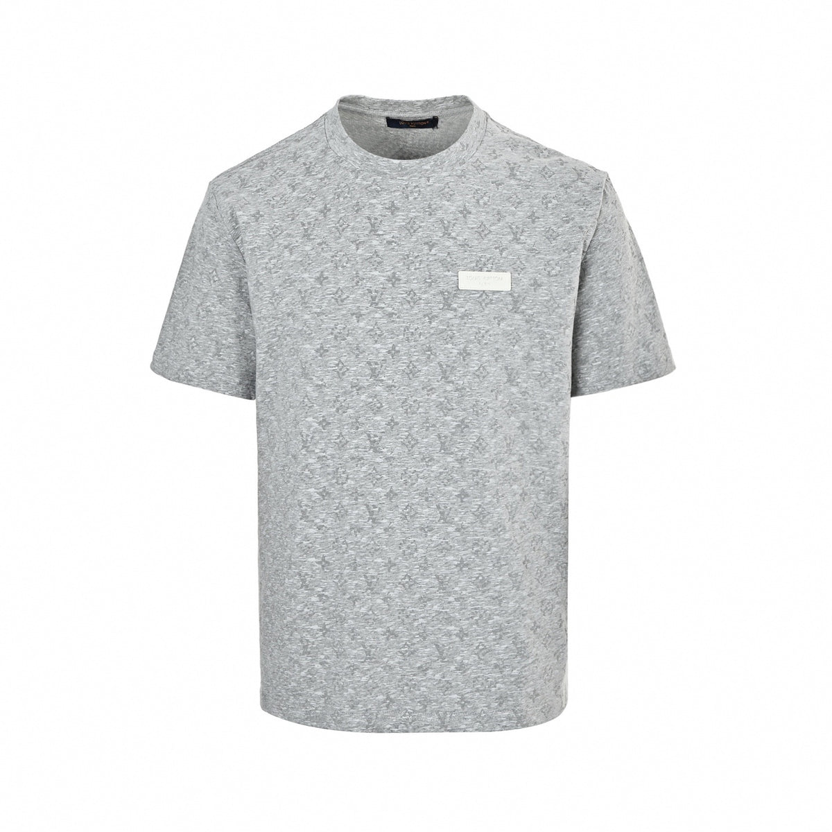 Heather Grey Monogram Jacquard Tee