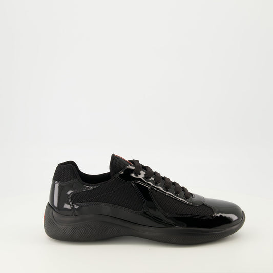 Prada America's Cup Black Sneakers