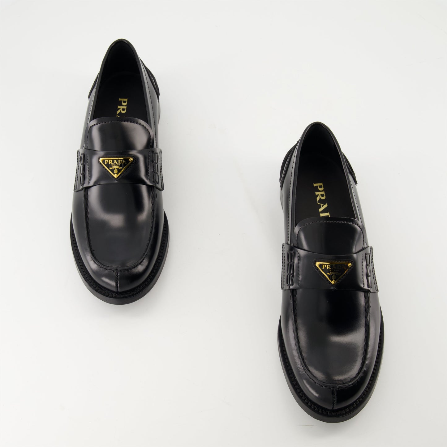 Black Leather Loafers
