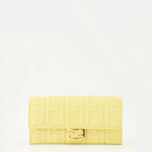 Yellow Chain Baguette Wallet