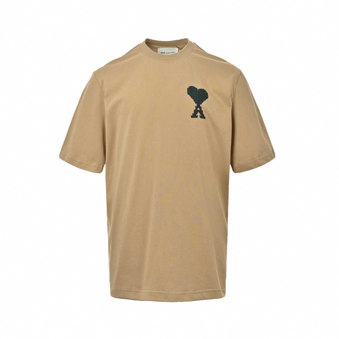 Braided Heart Logo Tee - Beige