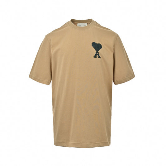 Braided Heart Logo Tee - Beige