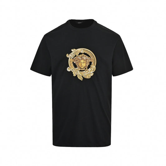 Medusa Crystal & Embroidered T-Shirt