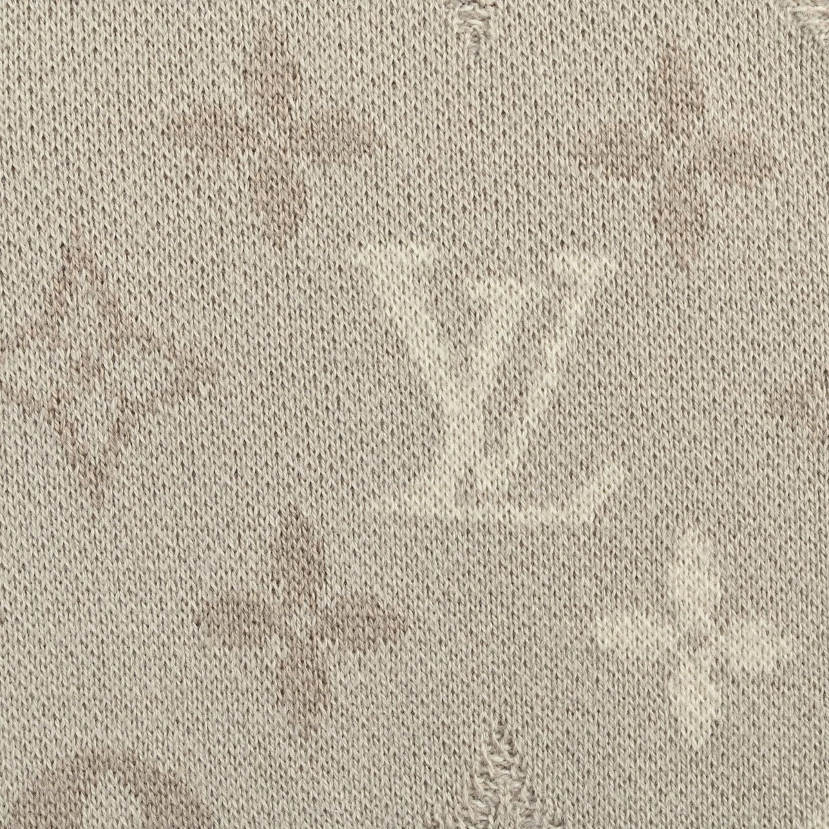 Monogram Jacquard Knit T-Shirt - Beige