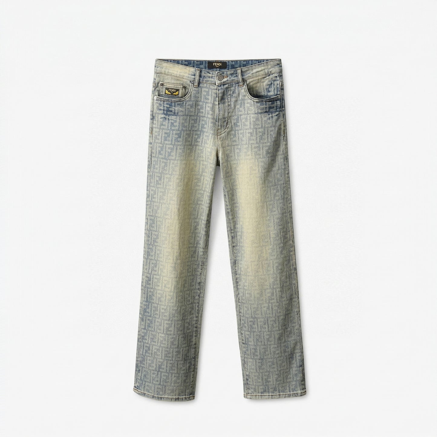 Zucca Monogram Jeans | Vintage Light Wash