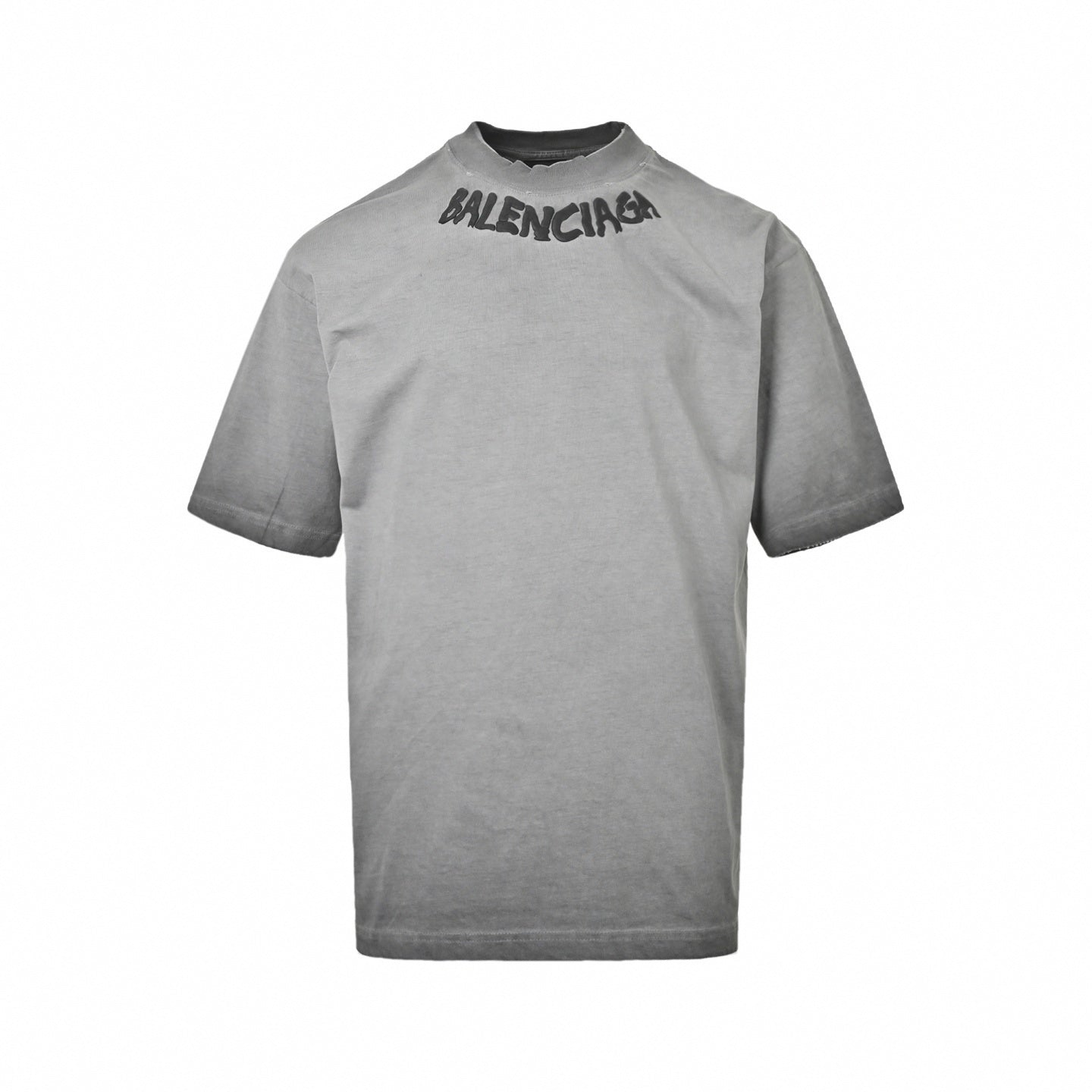 Distressed Collar Logo T-Shirt