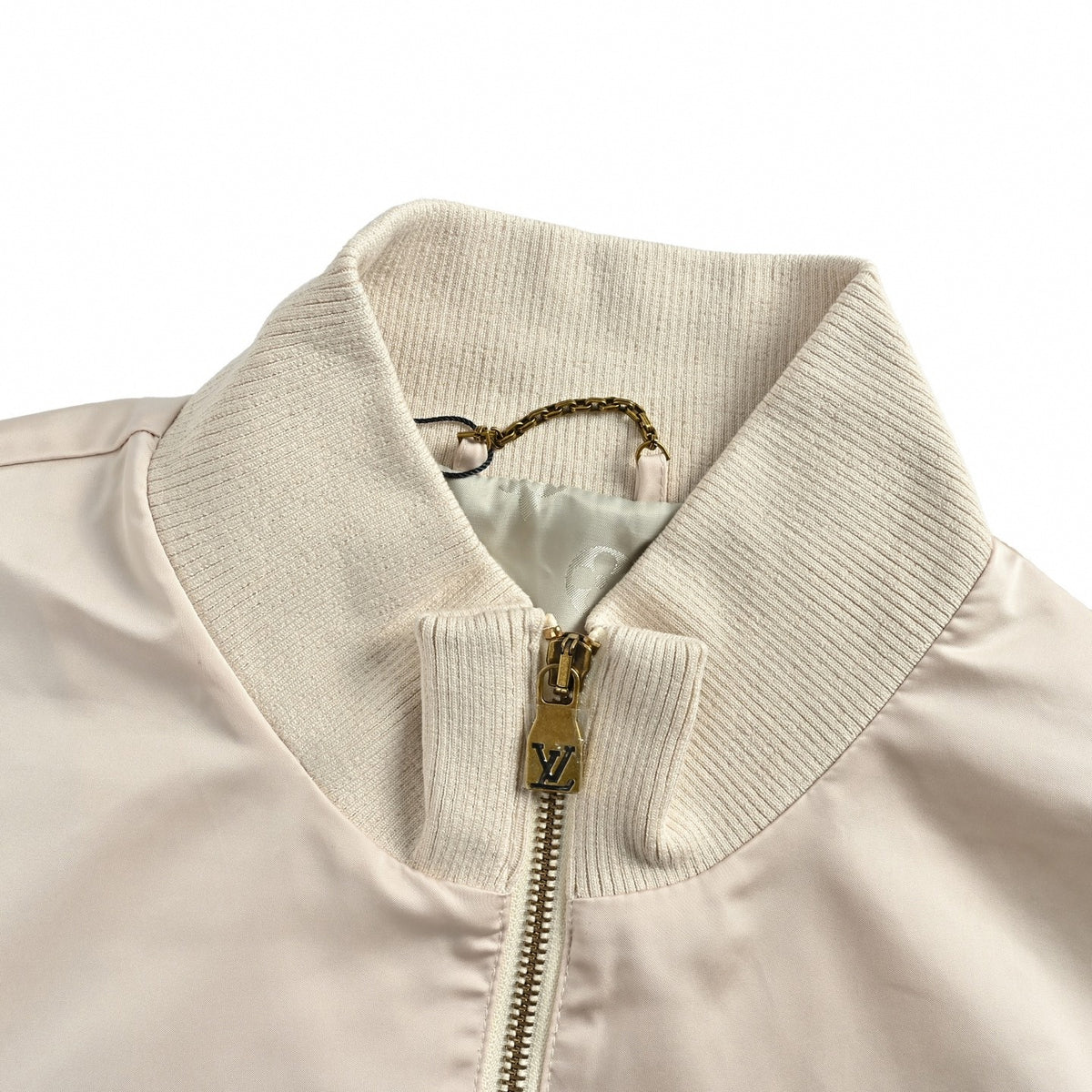 Champagne Monogram Satin Track Jacket