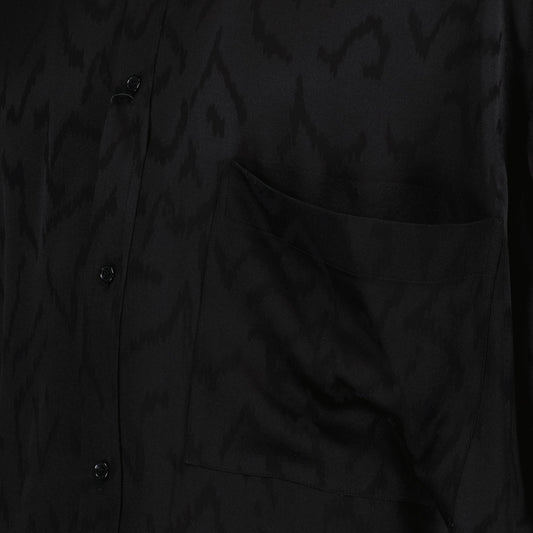 Oversized silk shirt