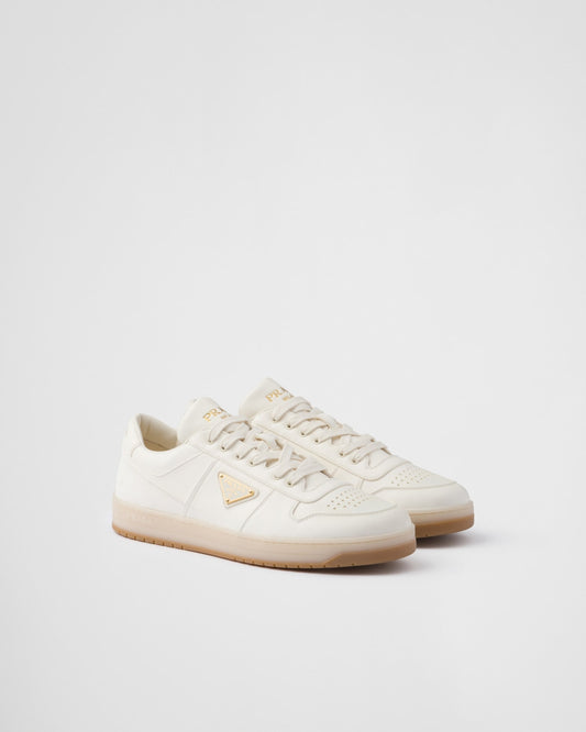 Downtown Leather Sneakers | White & Gold