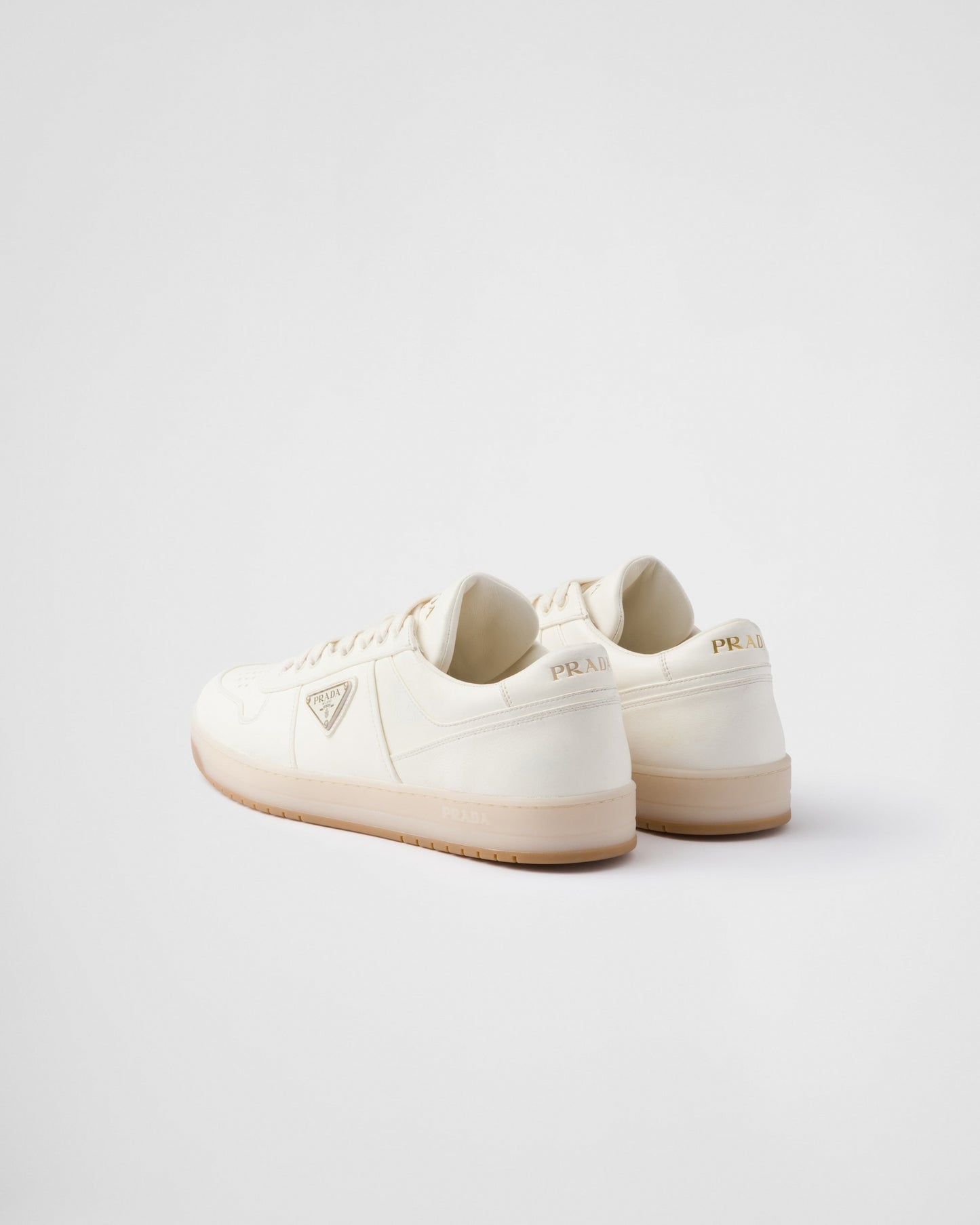 Downtown Leather Sneakers | White & Gold