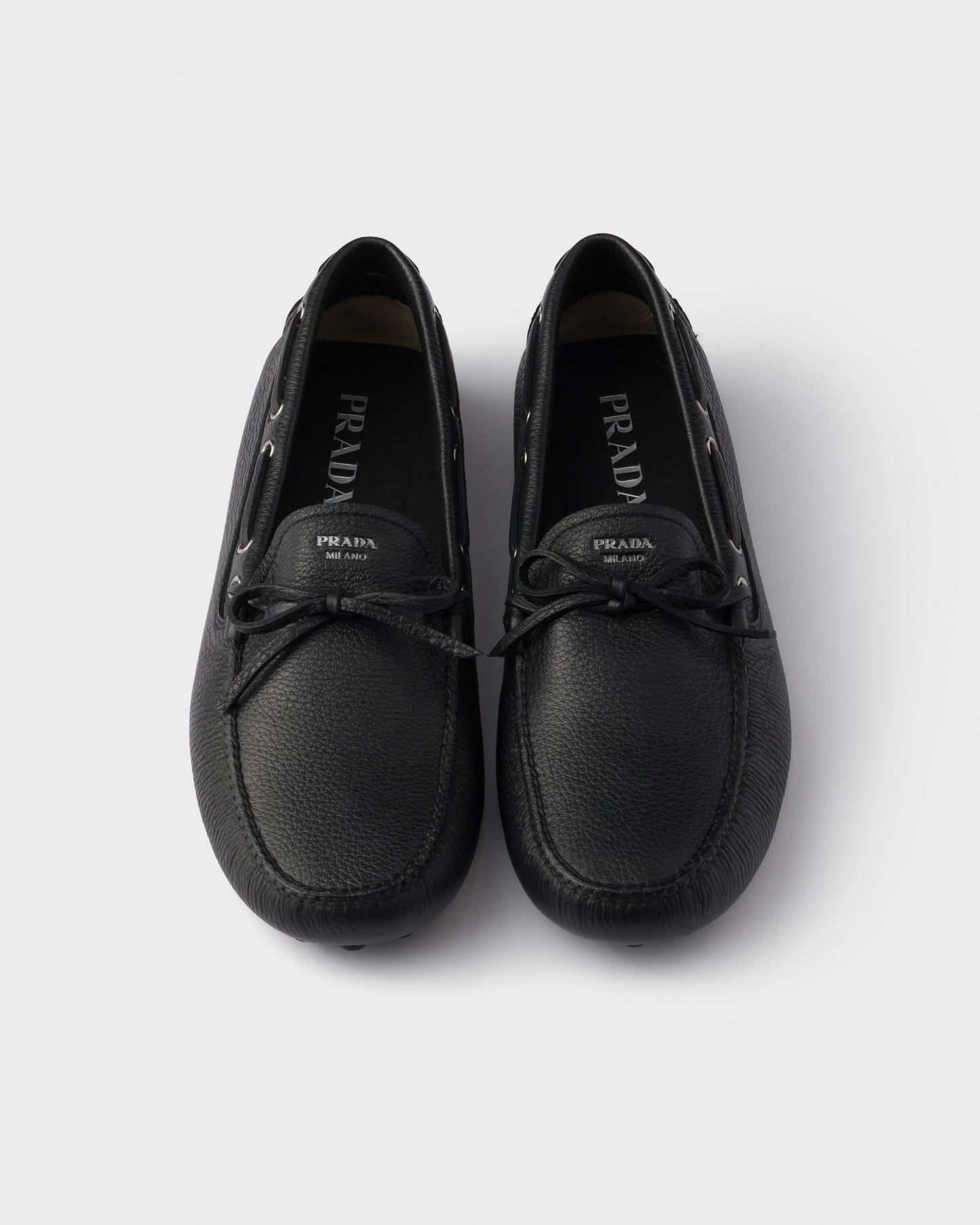 Leather Driver Loafers | Black
