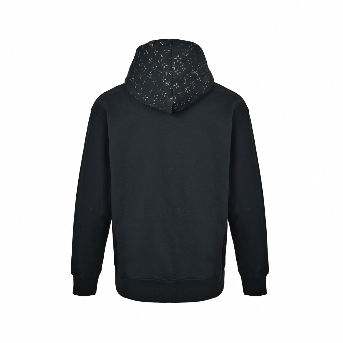 Monogram Jacquard Panel Full-Zip Hoodie