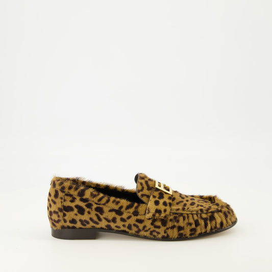 Leopard Print Baguette Loafers
