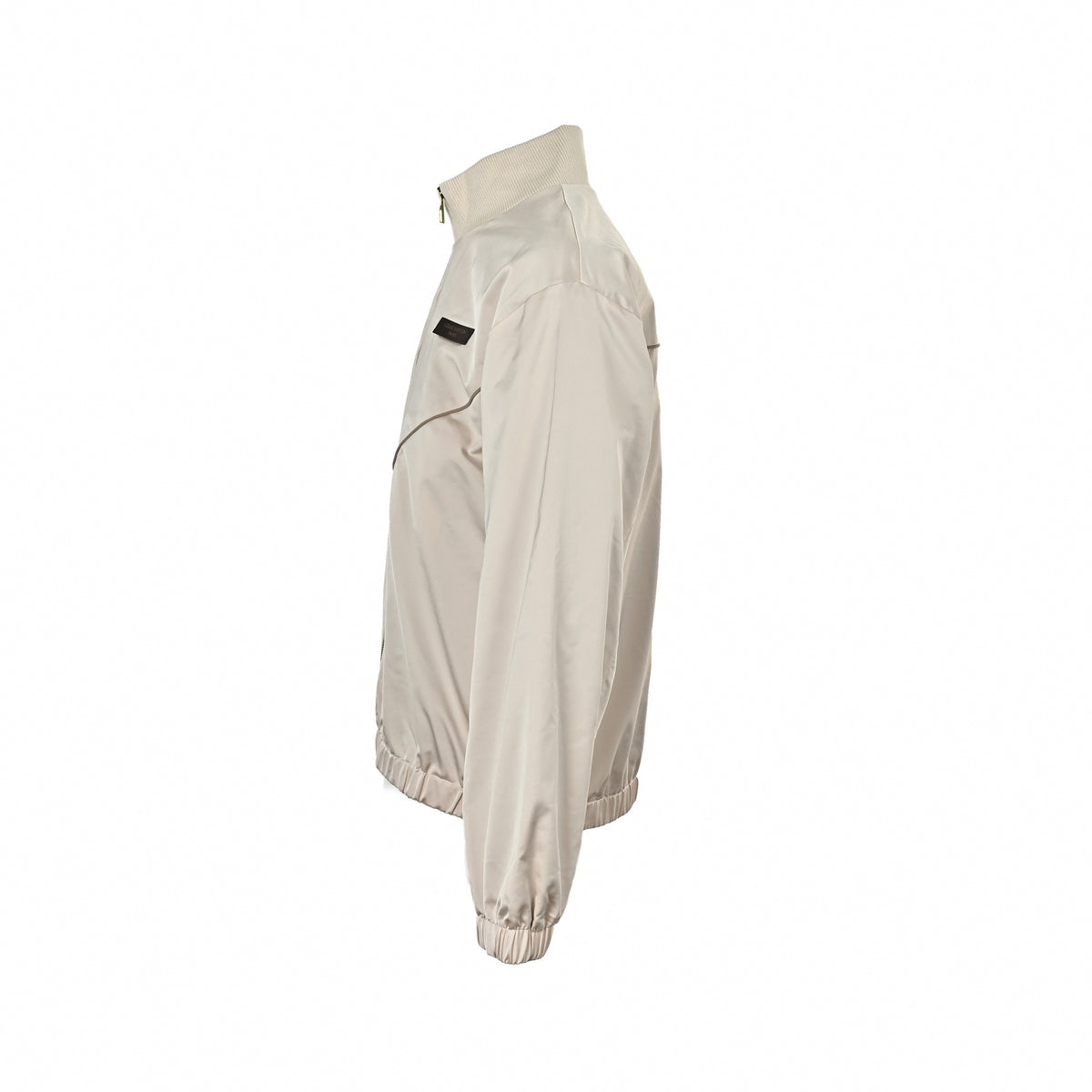 Champagne Monogram Satin Track Jacket