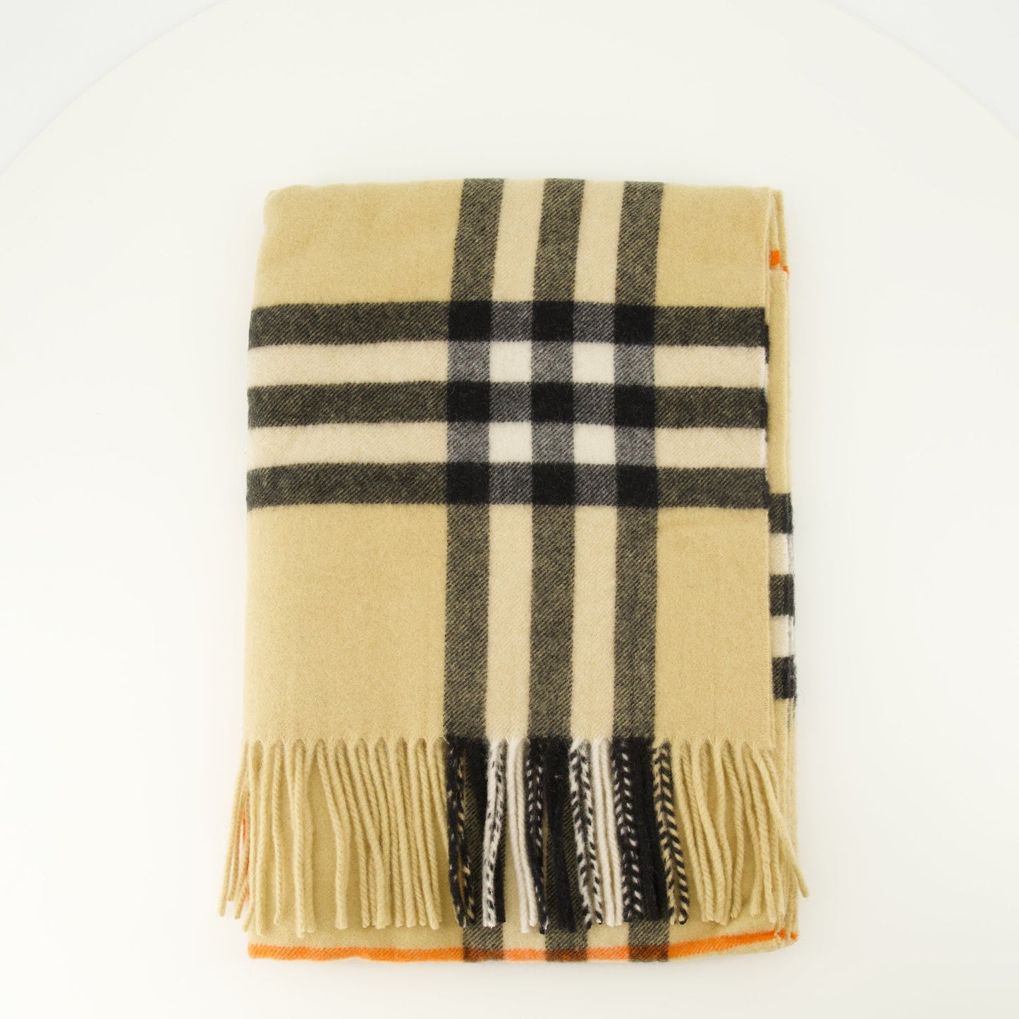 Check Cashmere Scarf