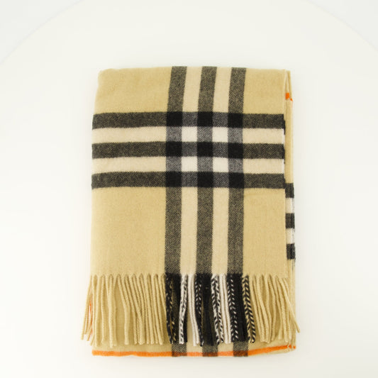 Check Cashmere Scarf