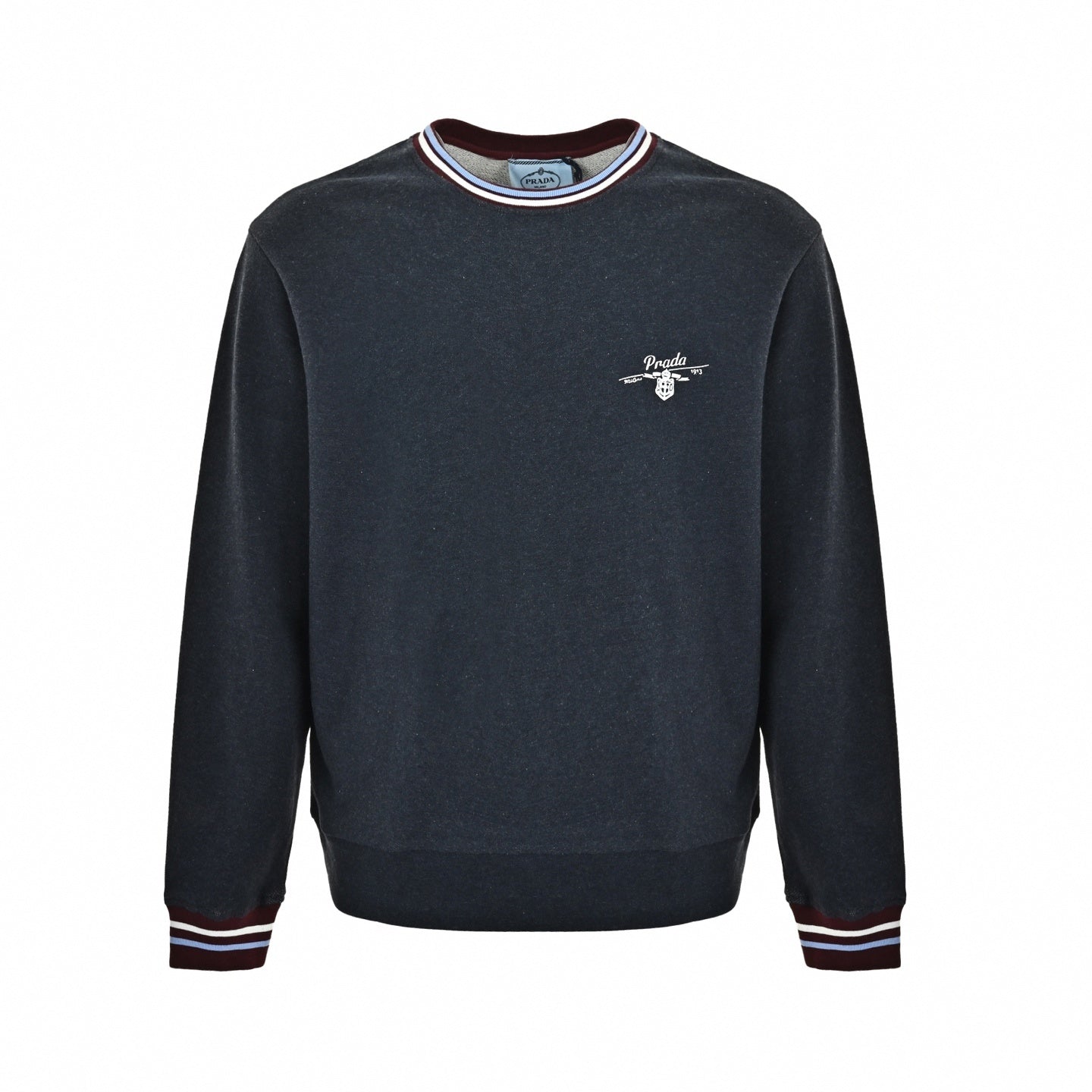 Heritage Crest Striped-Trim Sweatshirt