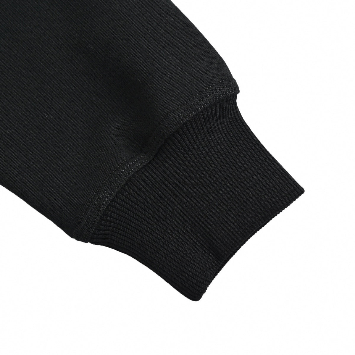 Cross-Stitched EKD Pixelated Full-Zip Hoodie in Black