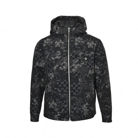 GG Camouflage Jacket | Black & Grey