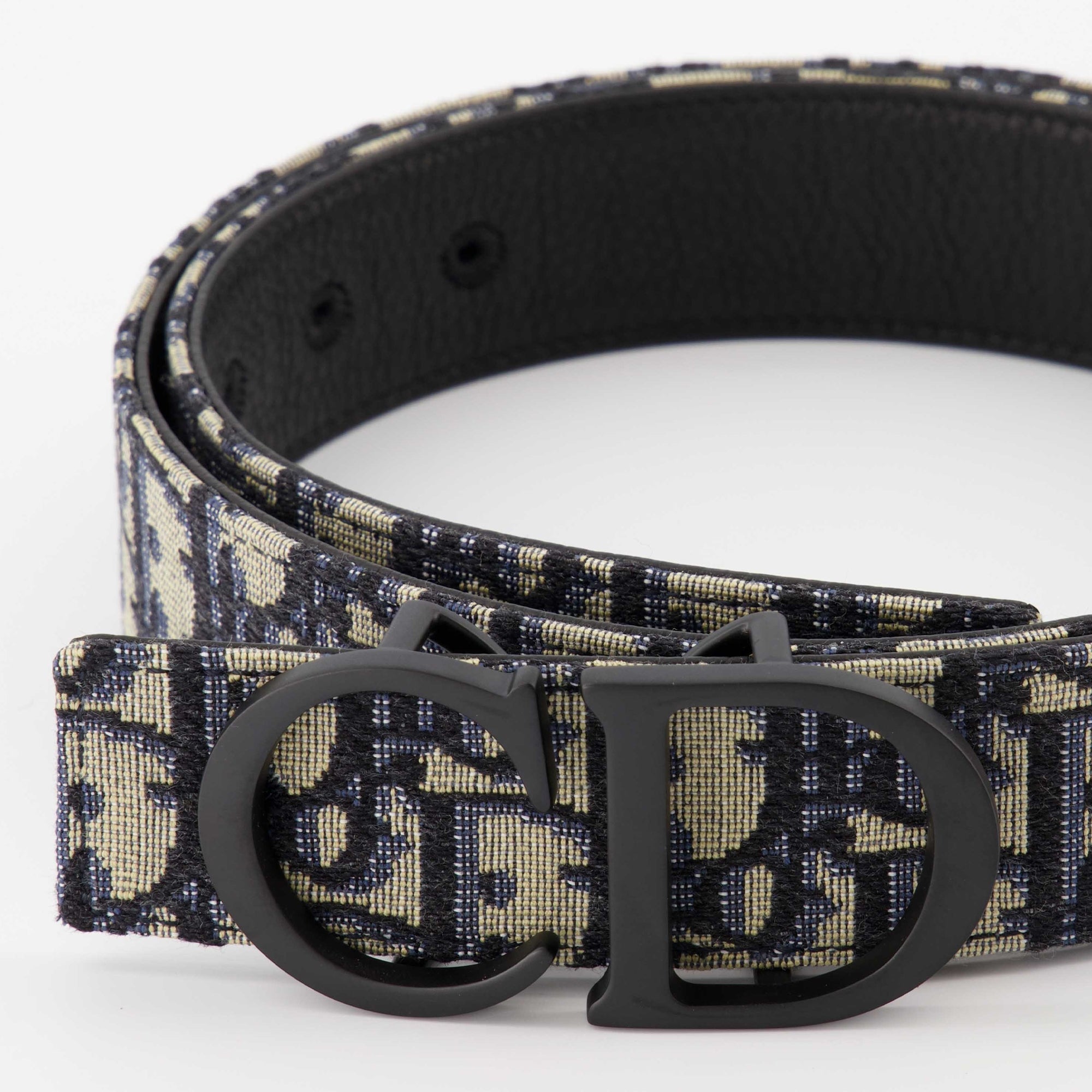 Reversible CD Icon Belt | Oblique Canvas & Black Leather – HauteRoma