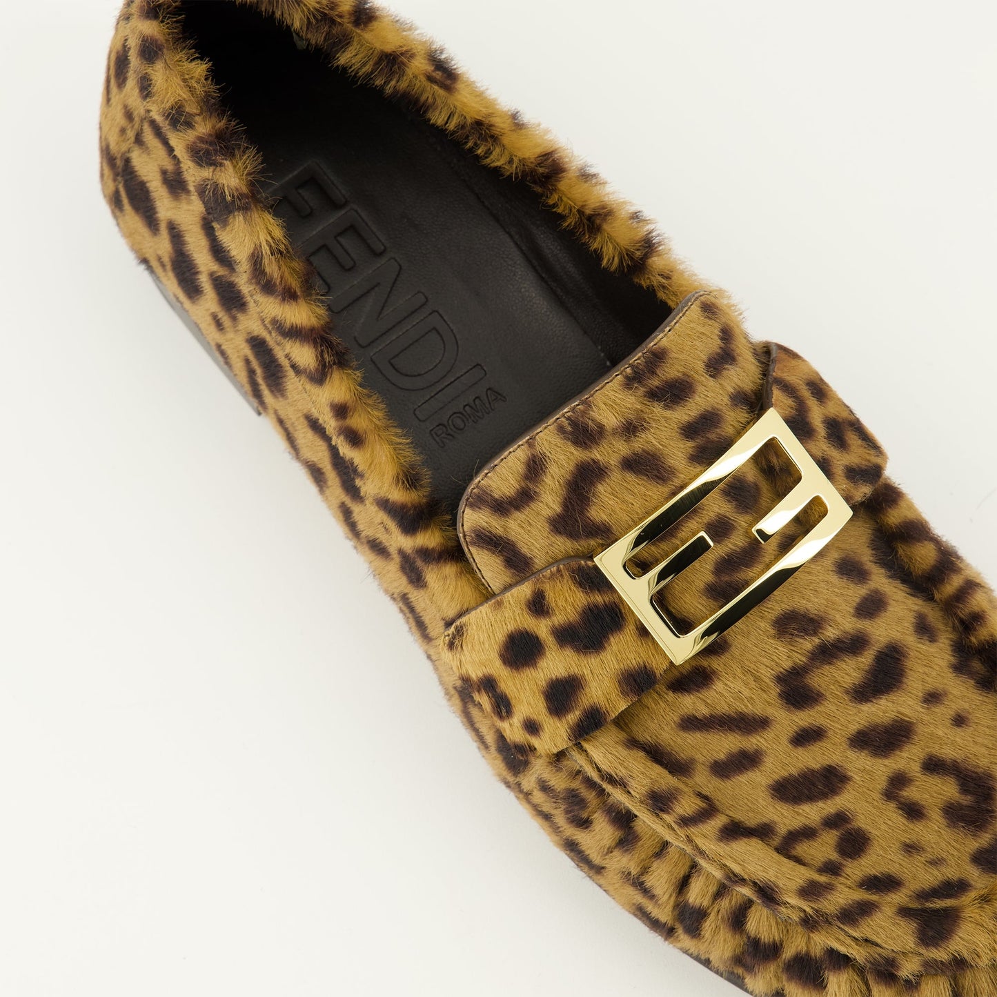 Leopard Print Baguette Loafers