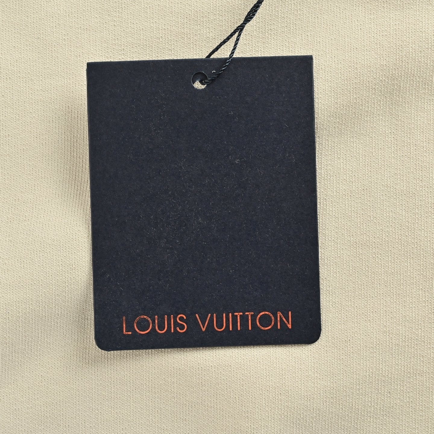 Monogram Pocket Cotton Crewneck | Beige