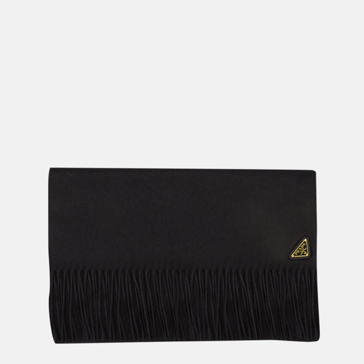 Black Silk and Cashmere Scarf