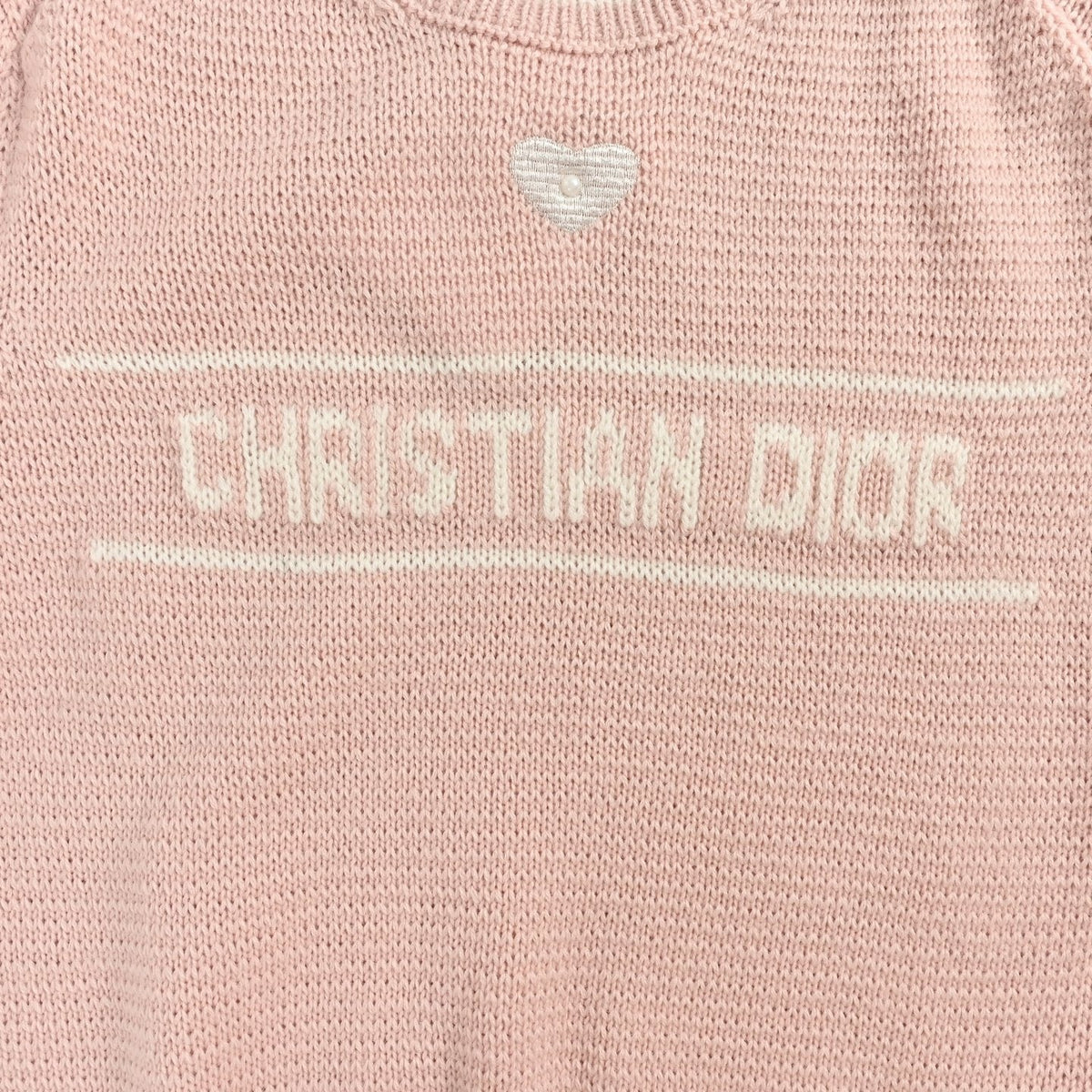 Logo Intarsia Short-Sleeve Sweater - Pink