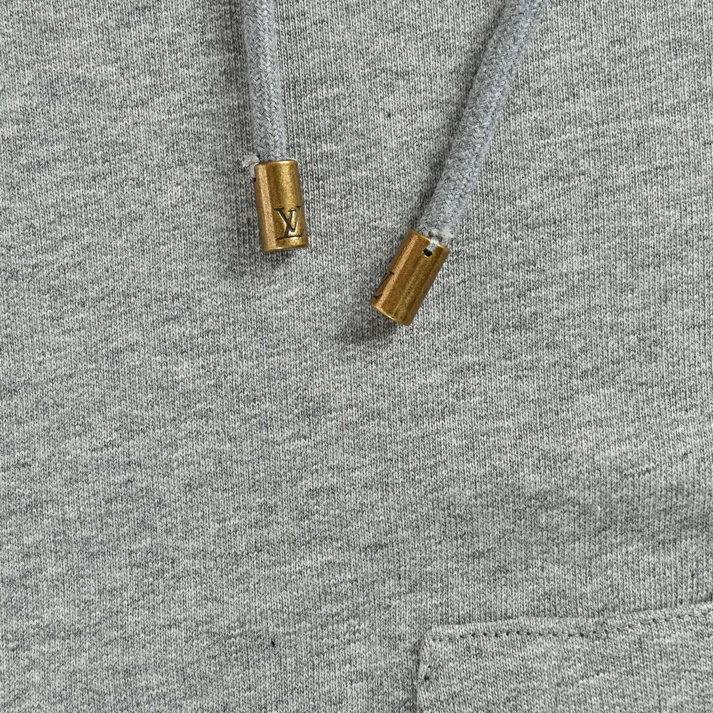 Embroidered Sketch Monogram Zip-Up Hoodie